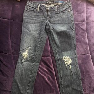 Volcom Women's Navy and Blue Jeans
